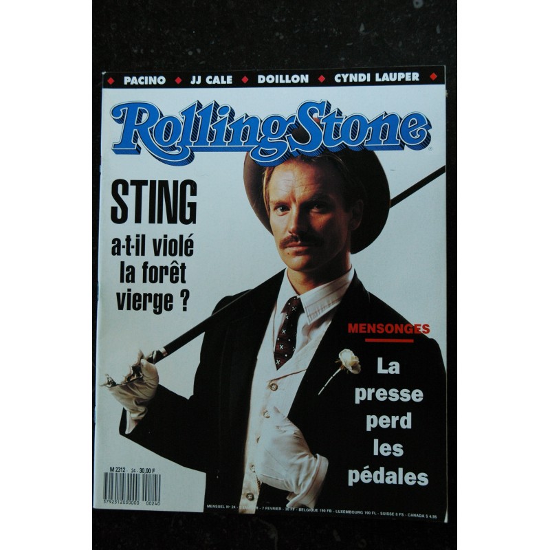 ROLLING STONE 023 N° 23  Années 80  Joe Strummer Phil Collins MIKHAIL 1er  Tien an Men mon amour