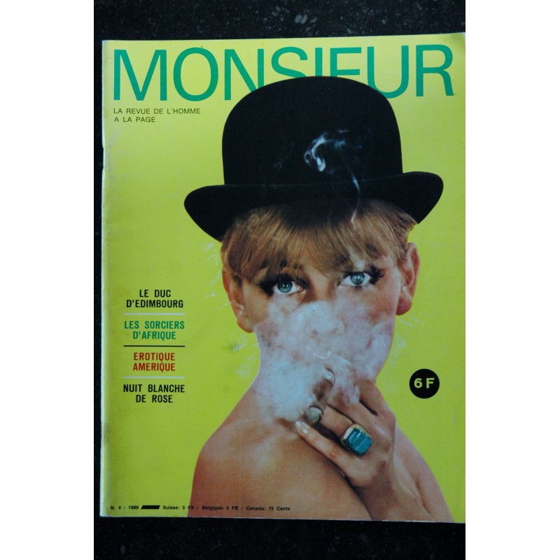 MONSIEUR 1969  3  La revue de l'homme à la page   Les belles d'Acapulco Che Guevara  La mafia Rose