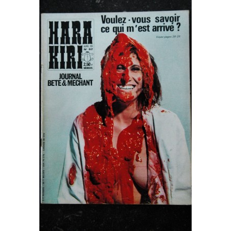HARA KIRI 061 N° 61    REISER  WOLINSKY HOPF   TOPOR   GEBE CABANNA CHORON CABU  mars 1966