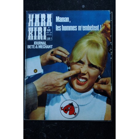 HARA KIRI 065 N° 65    REISER  WOLINSKY HOPF   TOPOR   GEBE CABANNA CHORON CABU  JANVIER 1967