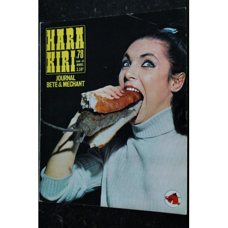 HARA KIRI 076 N° 77  WOLINSKI  CHORON  REISER    Février 1968