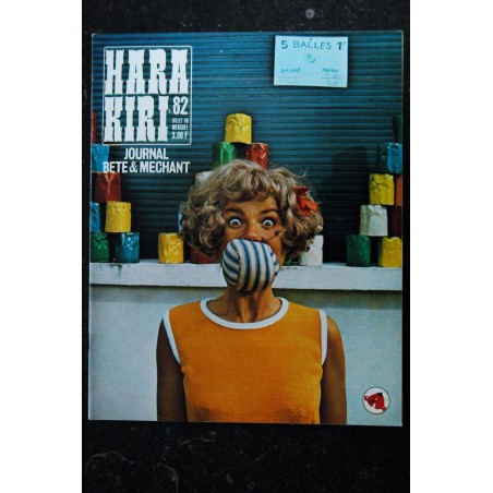 HARA KIRI 081 N° 81  WOLINSKI  CHORON  REISER   GUY PEELLAERT  Juin  1968