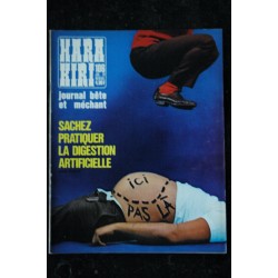 HARA KIRI 104 MAI 1970 CAVANNA MANO GEBE WOLINSKI MERVEILLES DU CORPS LE CERVEAU