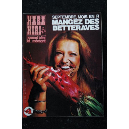 HARA KIRI 155  Août 1974  Seins nus Faites chier les gendarmes    CAVANNA COPI WOLINSKI DELFEIL DE TON