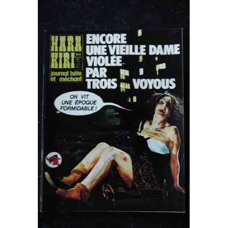 HARA KIRI 163 AVRIL 1975 BALAYEZ AVEC DES FLEURS WOLINSKI CAVANNA REISER