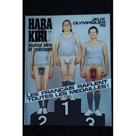 HARA KIRI 170 Novembre 1970  COLUCHE CHAZEL CLAVIER LAMOTTE MINET  PROFESSEUR CHORON
