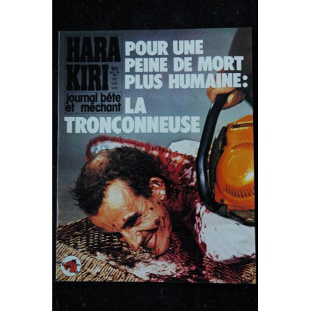 HARA KIRI 179 PROFESSEUR CHORON REISER GEBE PICHON AOUT 1976 COPI CABU