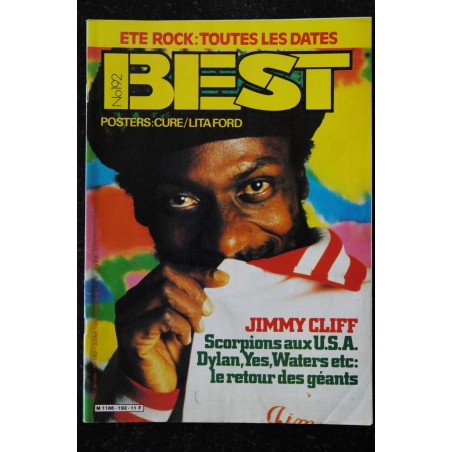 BEST 174 JANVIER 1983 KID CREOLE BRUCE SPRINGSTEEN POLICE JOAN JETT YOKO ONO