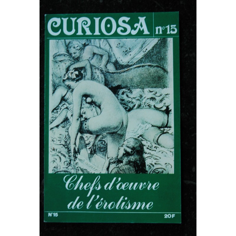 CURIOSA  12 N° 12  19834  Chefs d'oeuvre de l'érotisme