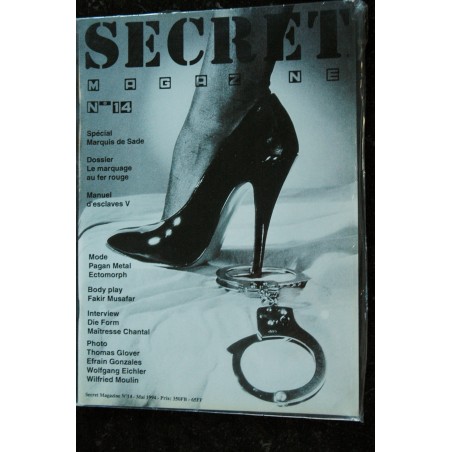 SECRET magazine N° 11 Christophe MOURTHE John WILLIE FETICHISME S.M. NUDE EROTIC SECRET magazine N° 11 Christophe MOURTHE John WILLIE FETICHISME S.M. NUDE EROTIC