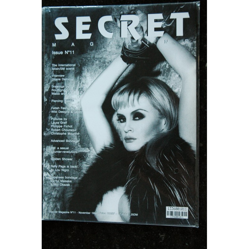 SECRET magazine N° 11  Christophe MOURTHE  John WILLIE  FETICHISME  S.M. NUDE EROTIC