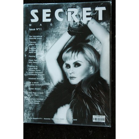 SECRET magazine N° 11  Christophe MOURTHE  John WILLIE  FETICHISME  S.M. NUDE EROTIC