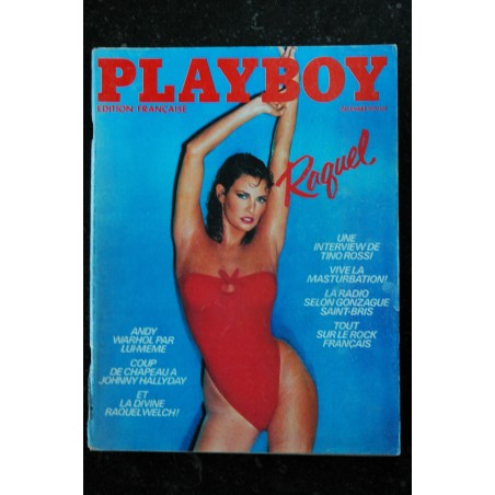 PLAYBOY 73 HALLYDAY ANDY WARHOL ROCK FRANCAIS ROSSI RAQUEL WELCH DIVINE SEXY 79